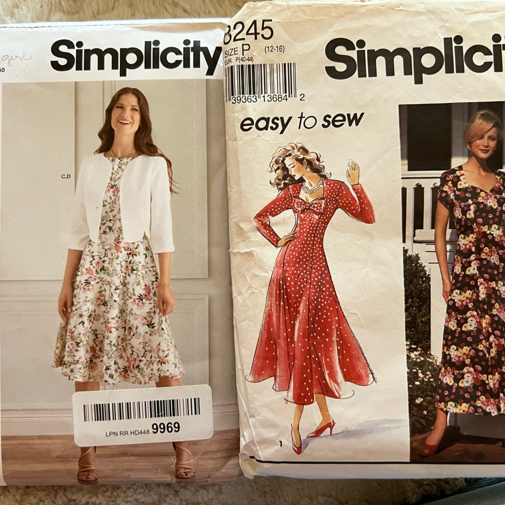 Simplicity Floral and Polka Dot Dress Patterns